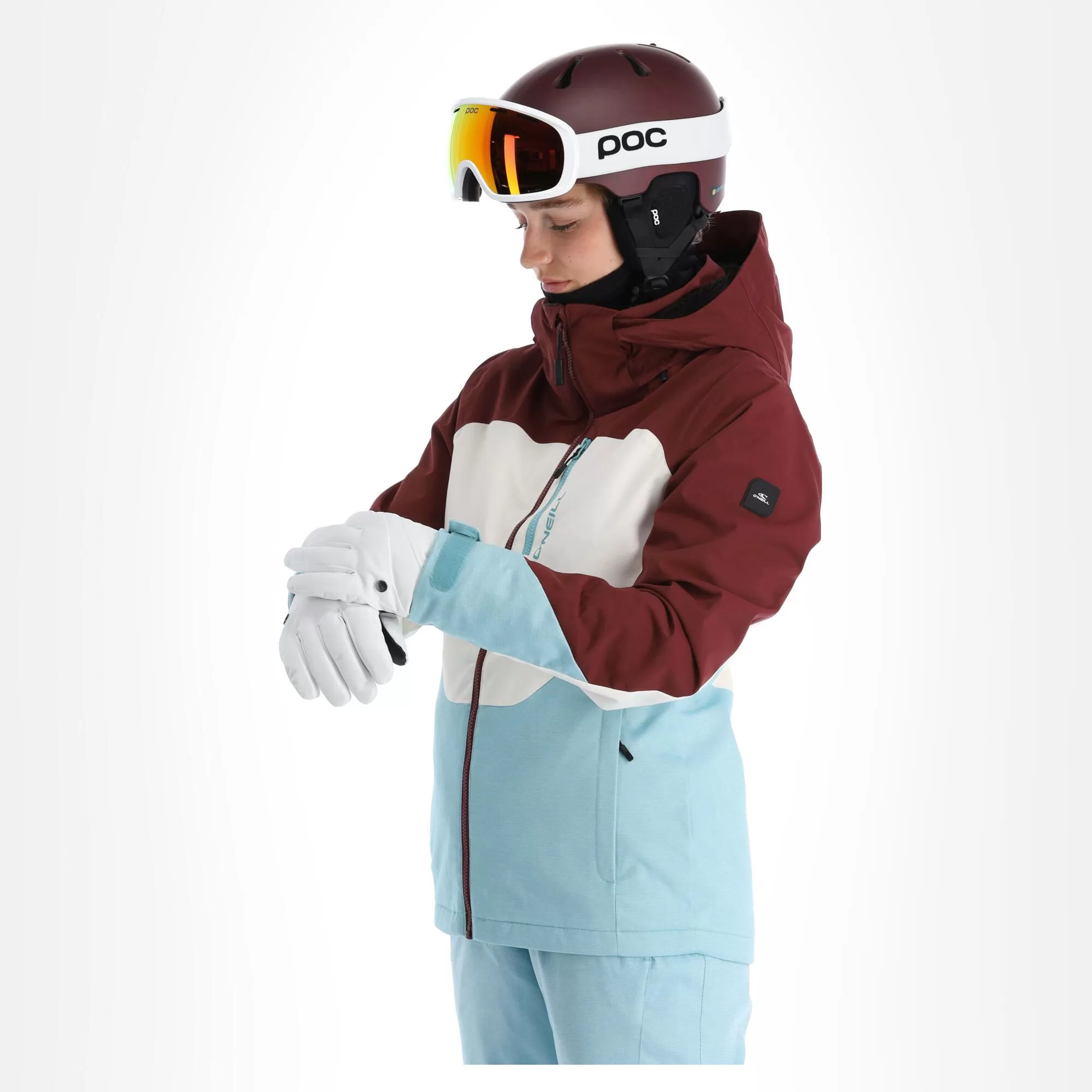 O'Neill, Diamond Ski Jacket Women Windsor Wine Colour Block Red 6 O'Neill, Diamond Ski Jacket Women Windsor Wine Colour Block Red - Image 4