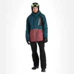 O'Neill, Jigsaw Ski Jacket Men Colour Block Deap Teal Blue