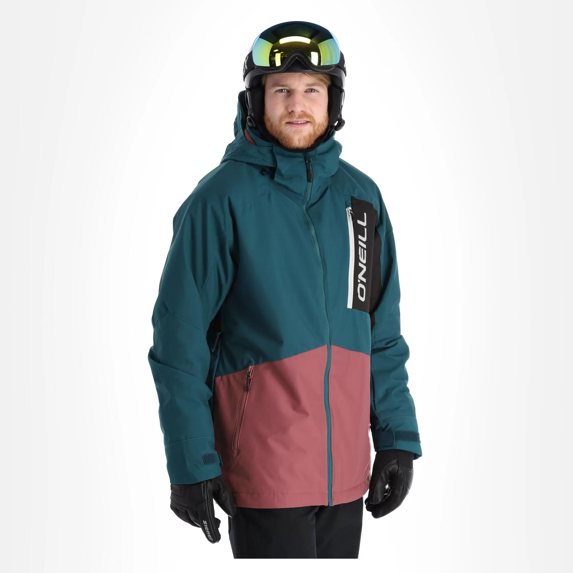 O'Neill, Jigsaw Ski Jacket Men Colour Block Deap Teal Blue 6 O'Neill, Jigsaw Ski Jacket Men Colour Block Deap Teal Blue - Image 4