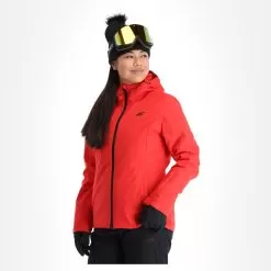 4F, Kudn001 Ski Jacket Women Red -Ski Online Store 4f kudn001 aa jas gevoerd dames rood 224fxxx101v2 BI 04