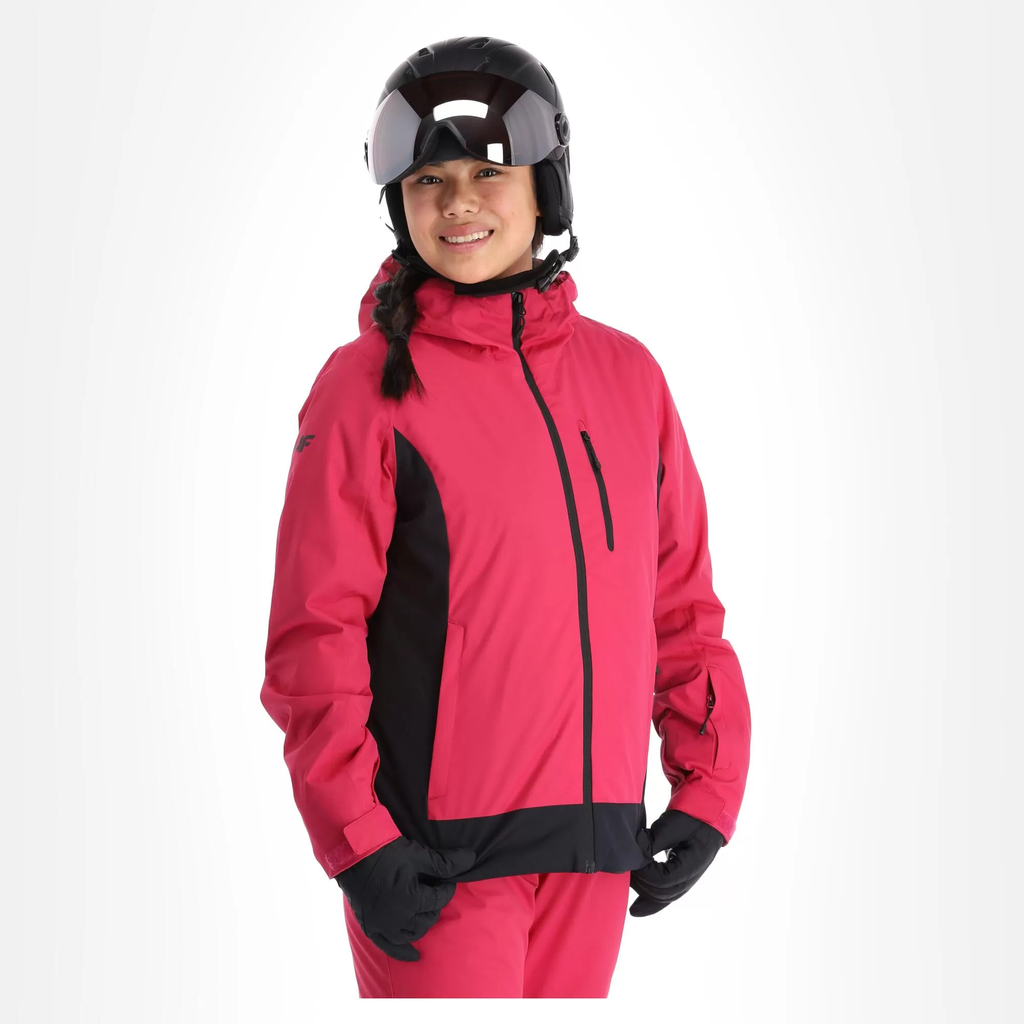 4F, Kudn002 Ski Jacket Women Hot Pink 4 4F, Kudn002 Ski Jacket Women Hot Pink - Image 2