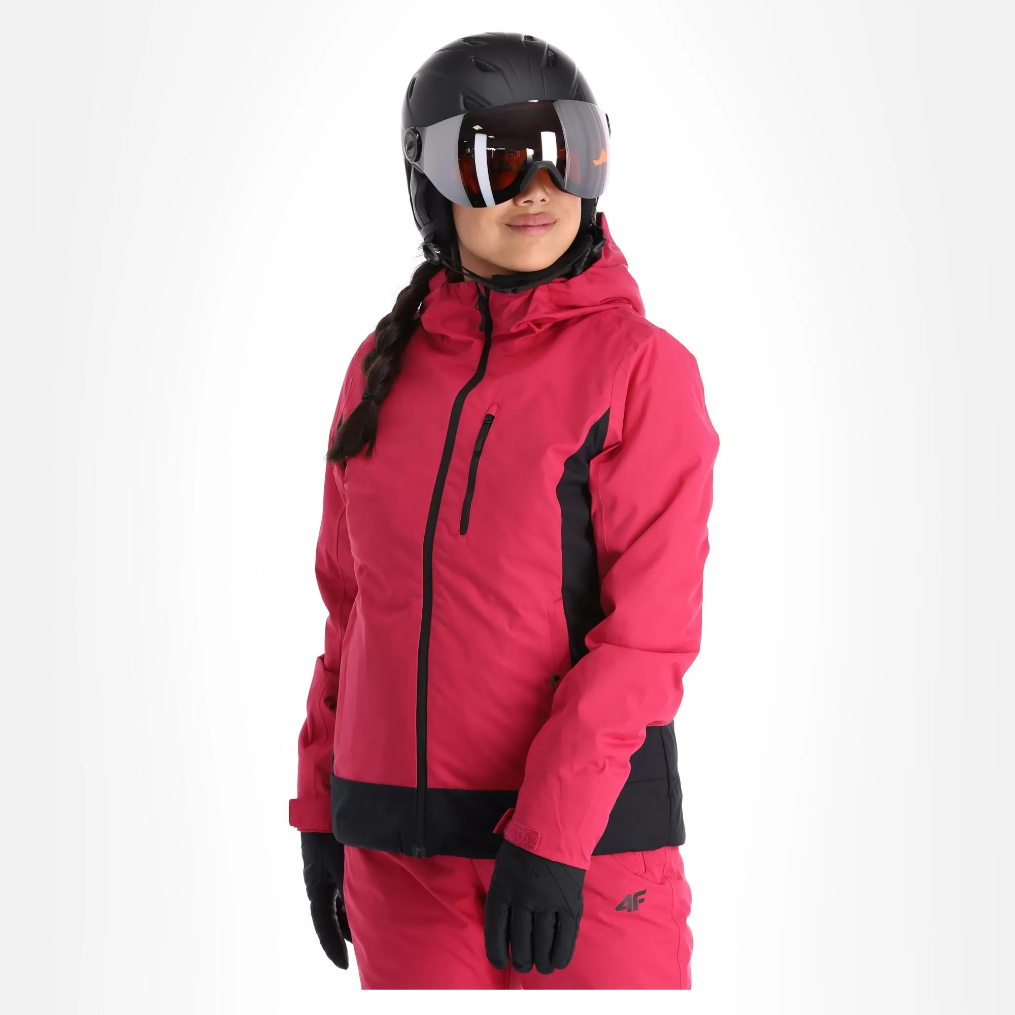 4F, Kudn002 Ski Jacket Women Hot Pink 6 4F, Kudn002 Ski Jacket Women Hot Pink - Image 4