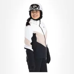 4F, Kudn008 Ski Jacket Women Beige -Ski Online Store 4f kudn008 aa jas gevoerd dames beige 224fxxx104v2 BI 02