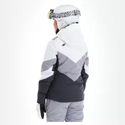 4F, Kudn008 Ski Jacket Women Dark Grey -Ski Online Store 4f kudn008 aa jas gevoerd dames dark grijs 224fxxx104v1 BI 03