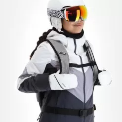 4F, Kudn008 Ski Jacket Women Dark Grey -Ski Online Store 4f kudn008 aa jas gevoerd dames dark grijs 224fxxx104v1 BI 05