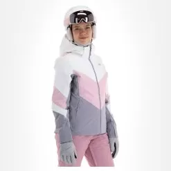 4F, Kudn008 Ski Jacket Women Light Pink -Ski Online Store 4f kudn008 aa jas gevoerd dames light roze 224fxxx104v3 BI 04