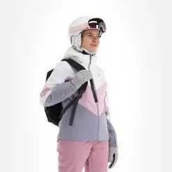 4F, Kudn008 Ski Jacket Women Light Pink -Ski Online Store 4f kudn008 aa jas gevoerd dames light roze 224fxxx104v3 BI 05