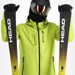4F, Kumn003 Ski Jacket Men Canary Green -Ski Online Store 4f kumn003 aa jas gevoerd heren canary groen 224fxxx107v1 BI 05