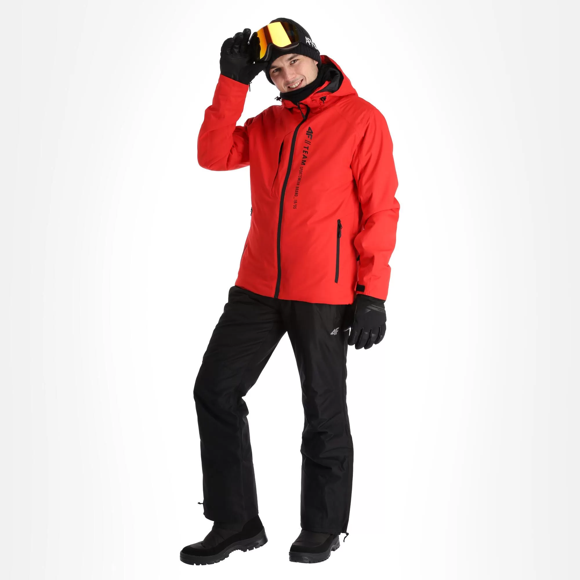 4F, Kumn003 Ski Jacket Men Red 3 4F, Kumn003 Ski Jacket Men Red