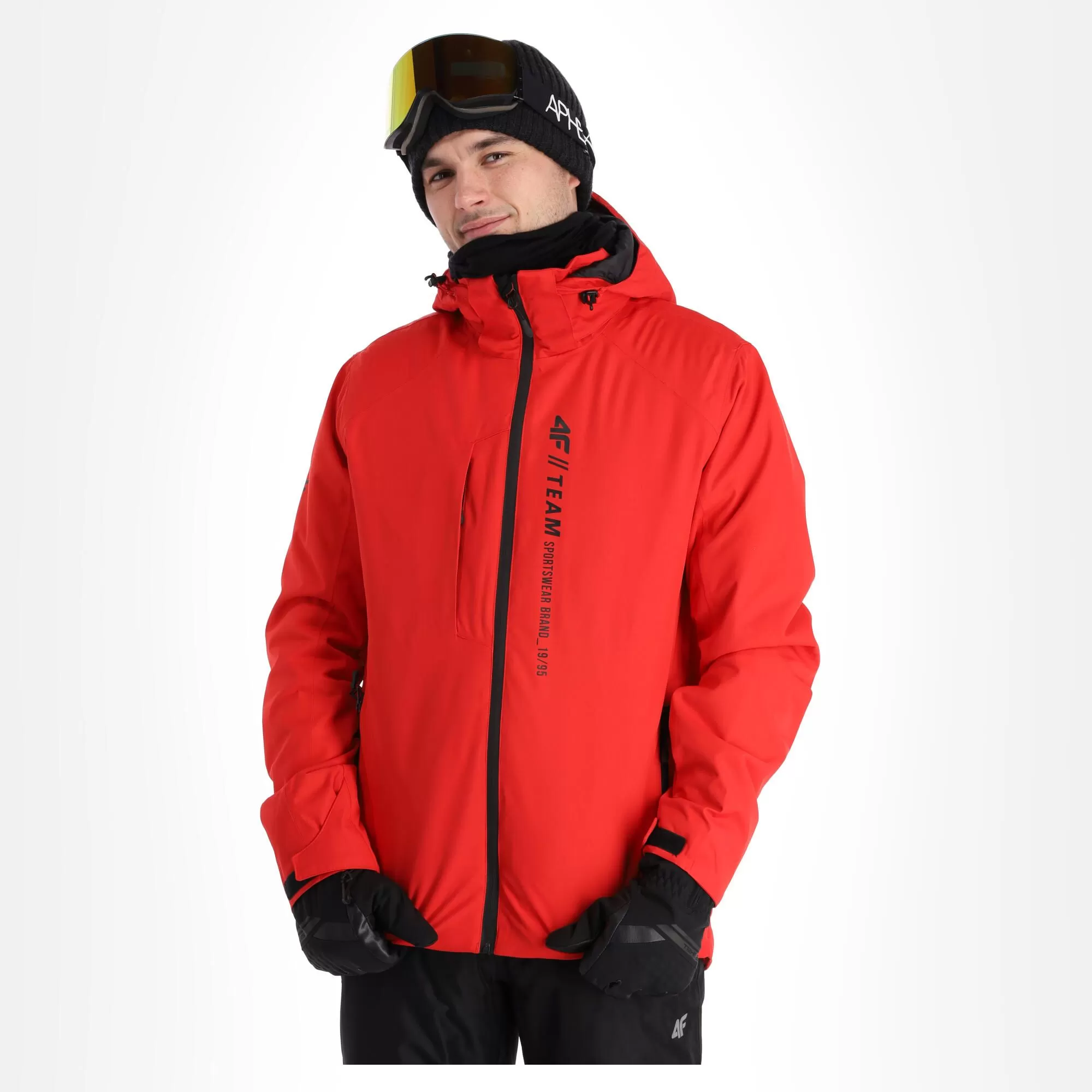 4F, Kumn003 Ski Jacket Men Red 4 4F, Kumn003 Ski Jacket Men Red - Image 2