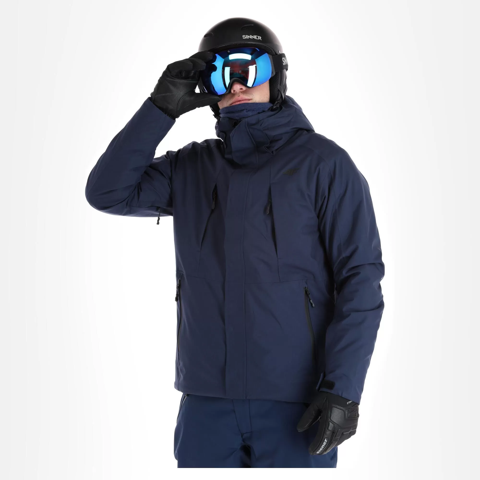 4F, Kumn004 Ski Jacket Men Navy Blue 4 4F, Kumn004 Ski Jacket Men Navy Blue - Image 2