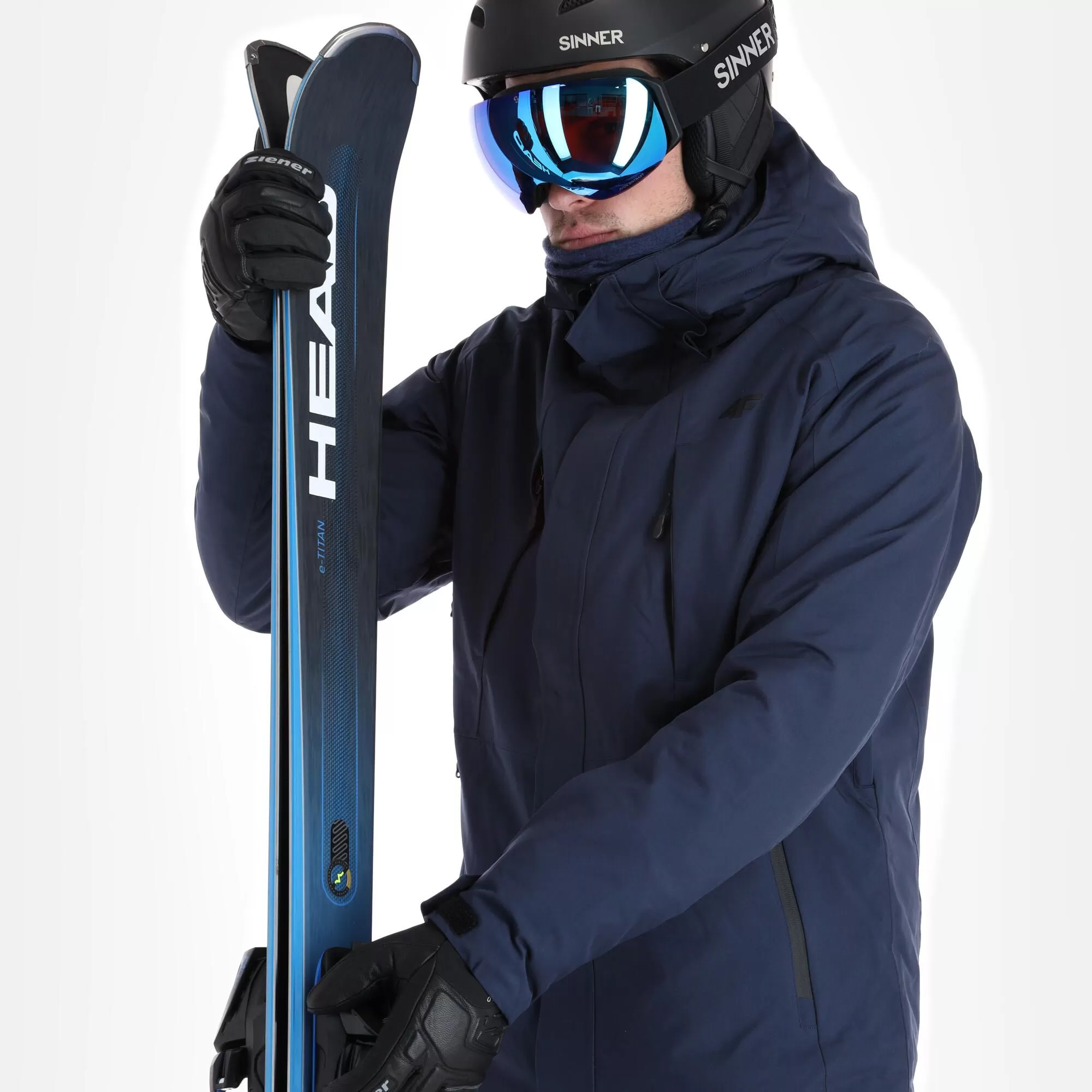 4F, Kumn004 Ski Jacket Men Navy Blue 7 4F, Kumn004 Ski Jacket Men Navy Blue - Image 5