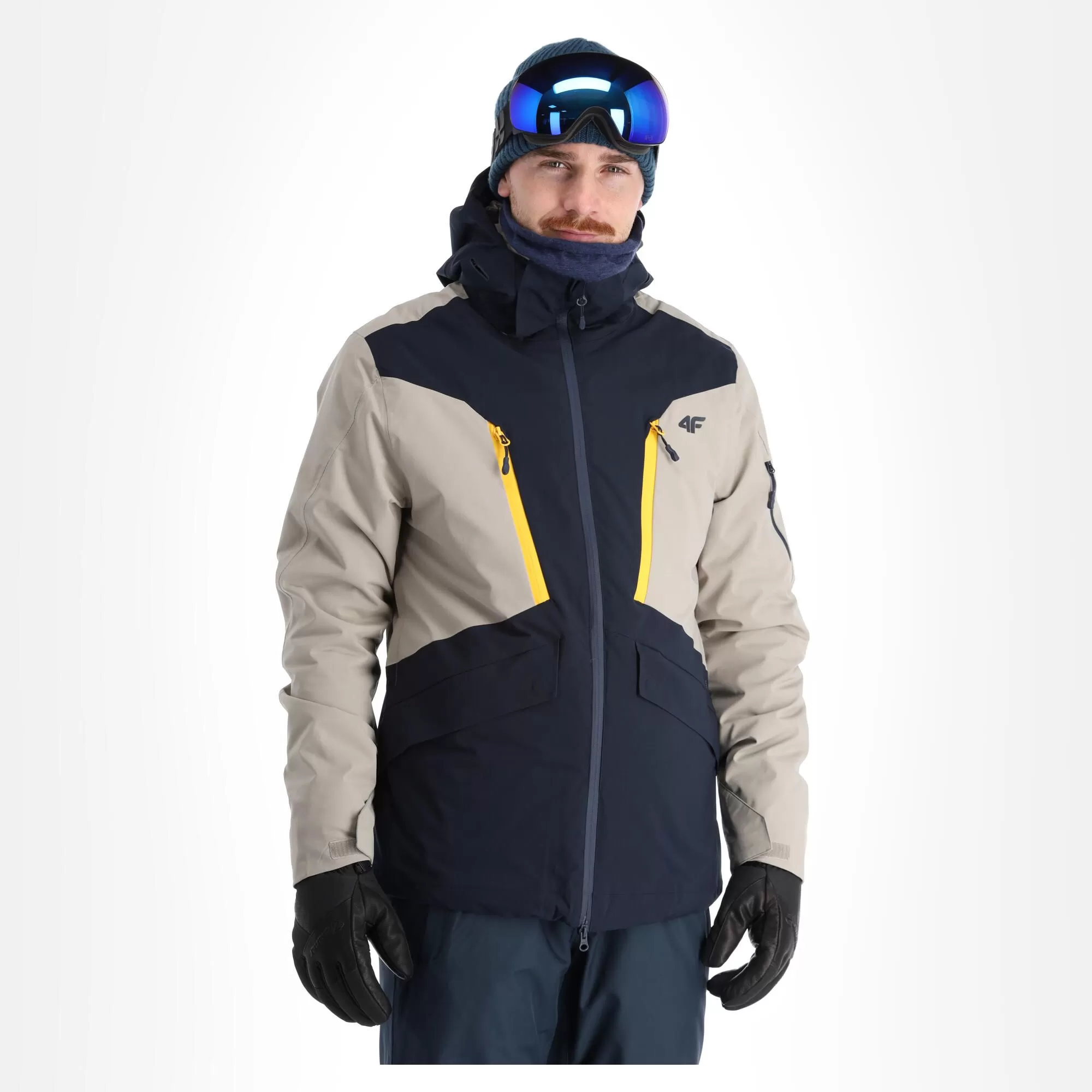 4F, Kumn008 Ski Jacket Men Dark Blue 4 4F, Kumn008 Ski Jacket Men Dark Blue - Image 2
