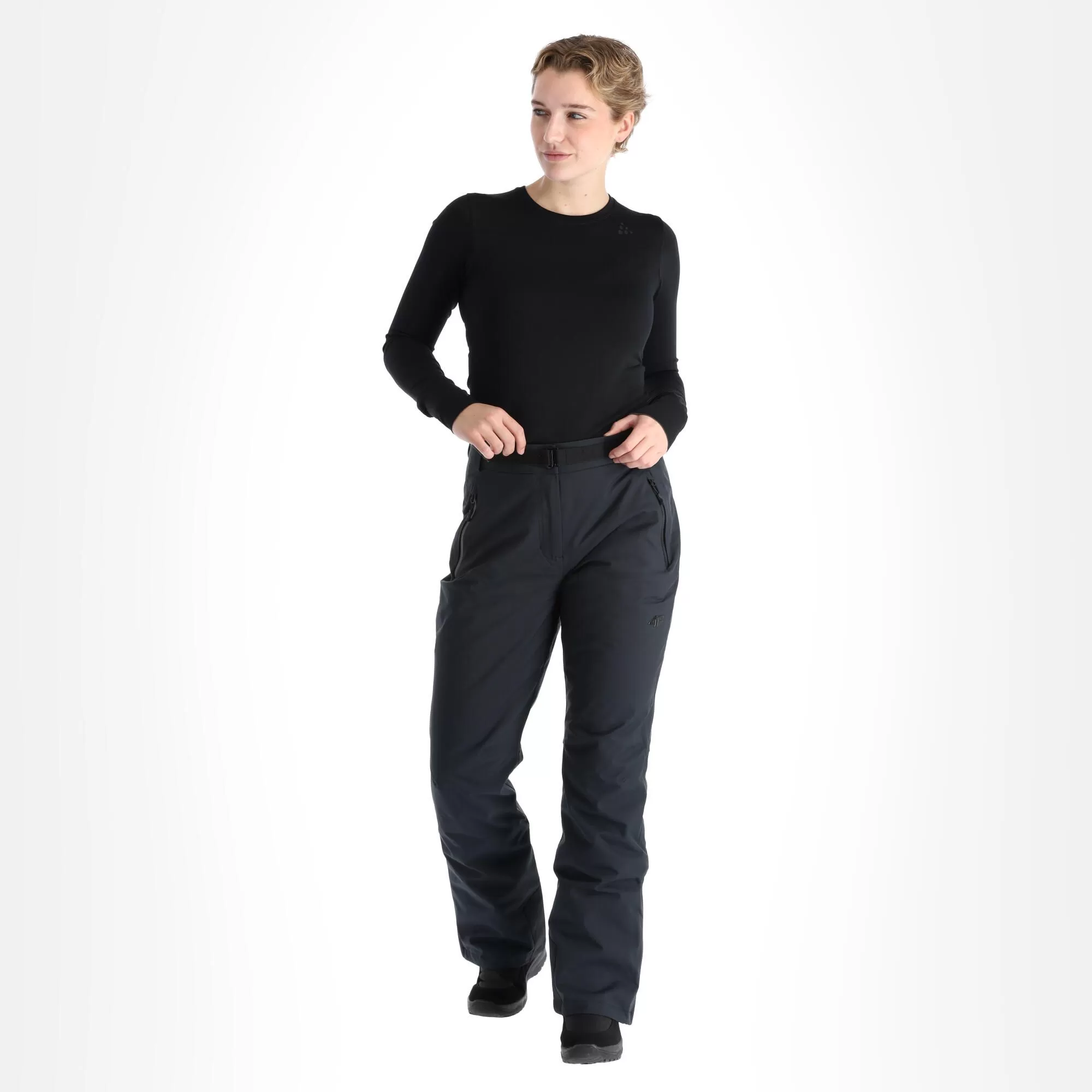 4F, Spdn006 Ski Pants Women Deep Black 3 4F, Spdn006 Ski Pants Women Deep Black