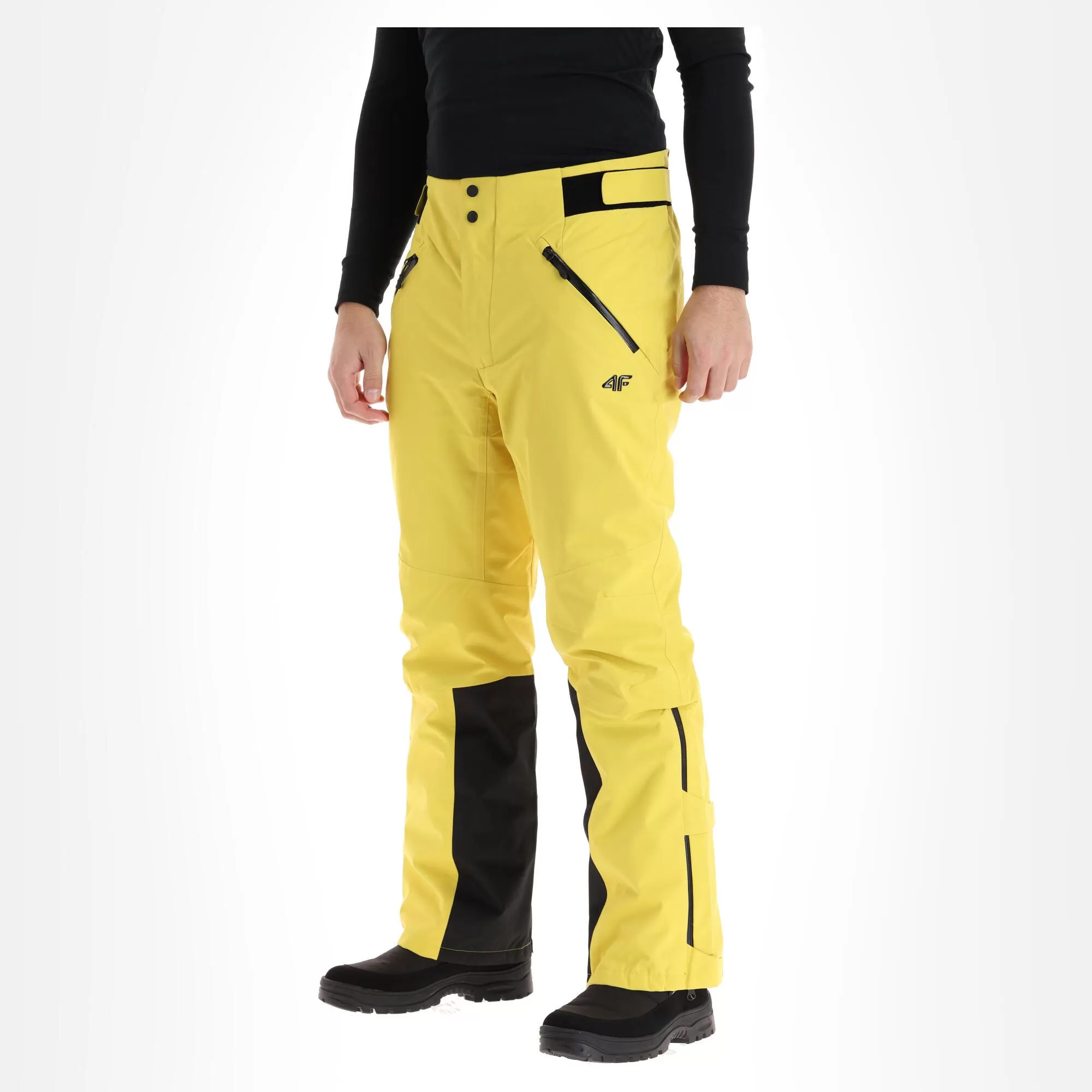 4F, Spmn006 Ski Pants Men Lemon Yellow 4 4F, Spmn006 Ski Pants Men Lemon Yellow - Image 2