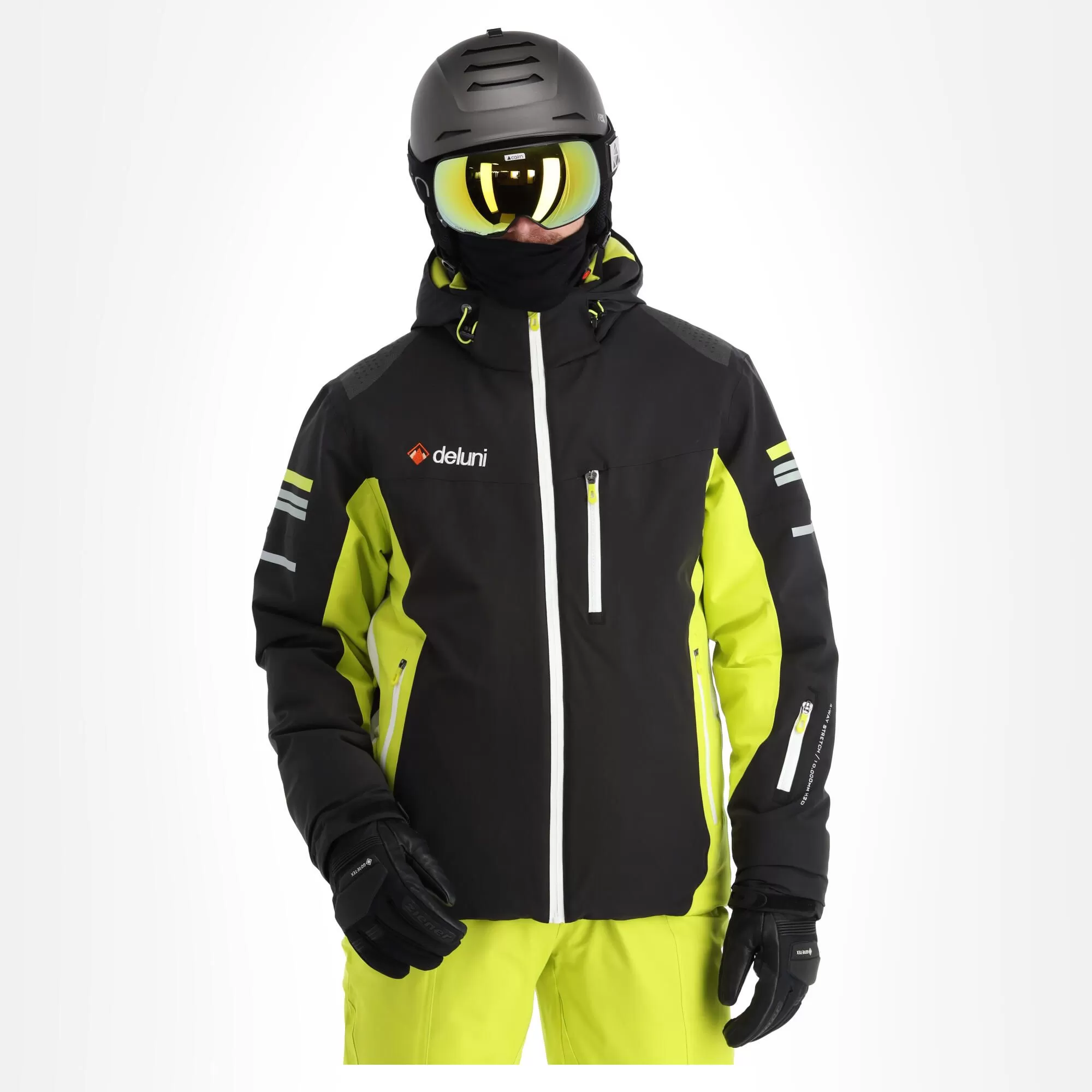 Deluni, Challenger 3 Ski Jacket Men Yellow/black 4 Deluni, Challenger 3 Ski Jacket Men Yellow/black - Image 2