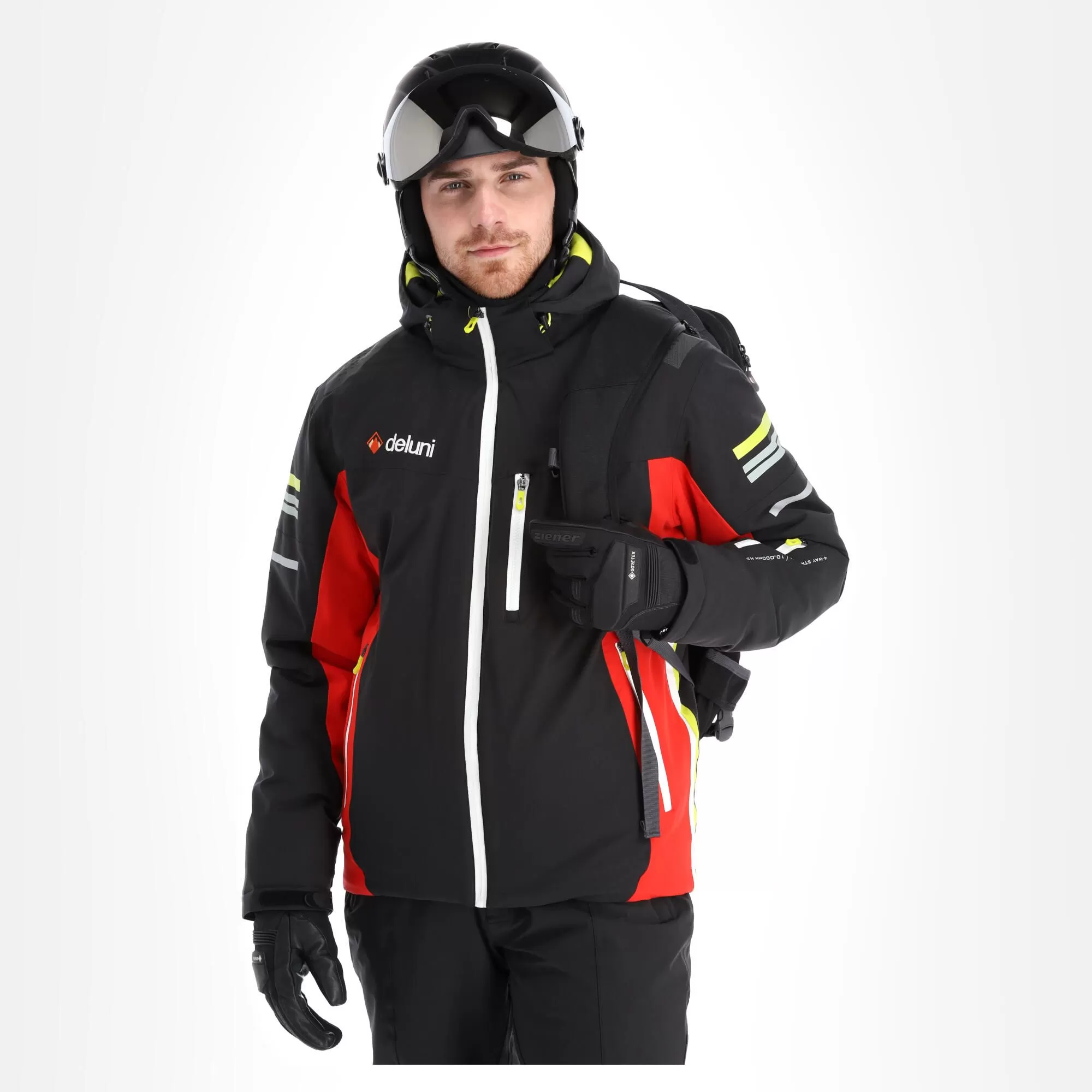 Deluni, Challenger 3 Ski Jacket Men Red/black 4 Deluni, Challenger 3 Ski Jacket Men Red/black - Image 2