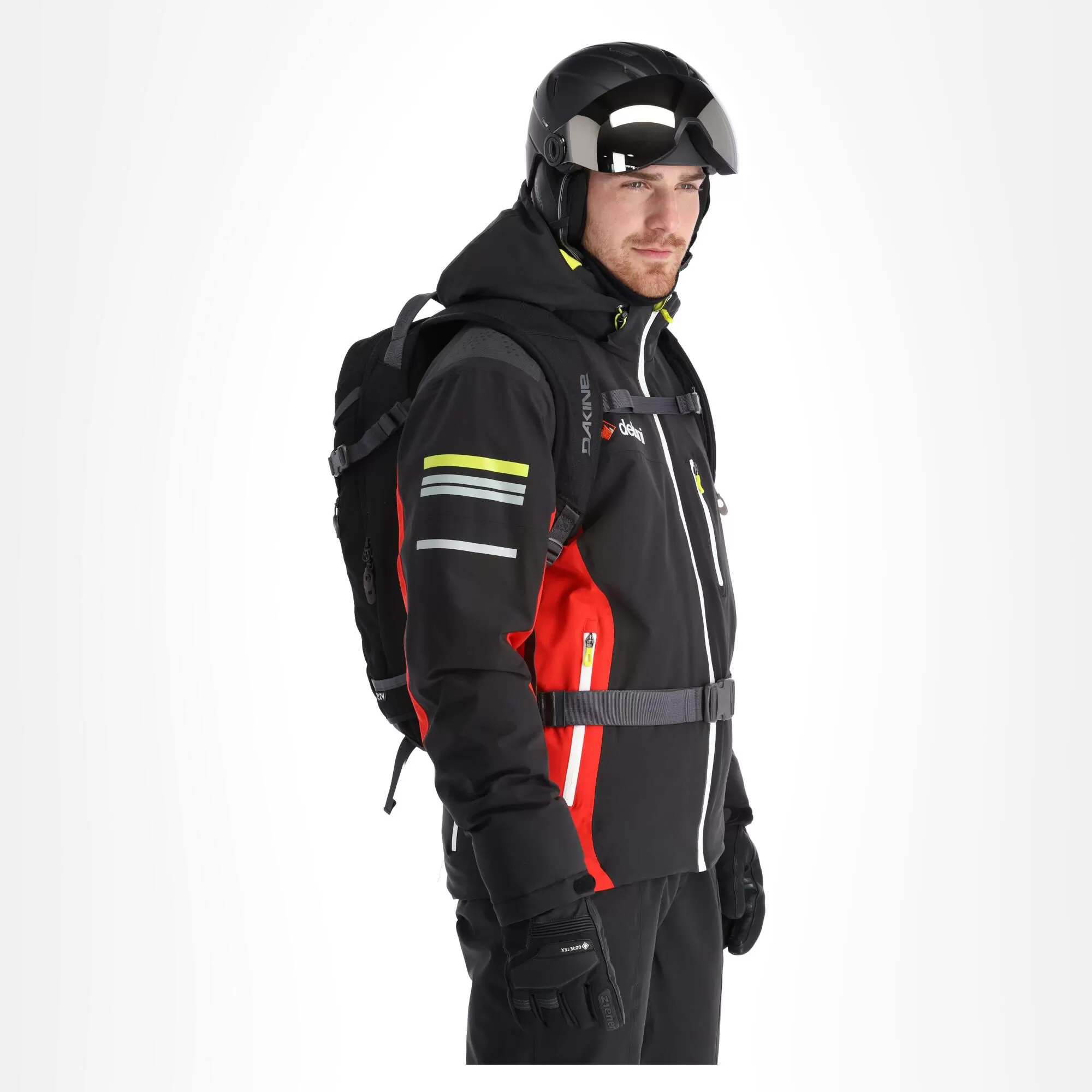 Deluni, Challenger 3 Ski Jacket Men Red/black 6 Deluni, Challenger 3 Ski Jacket Men Red/black - Image 4