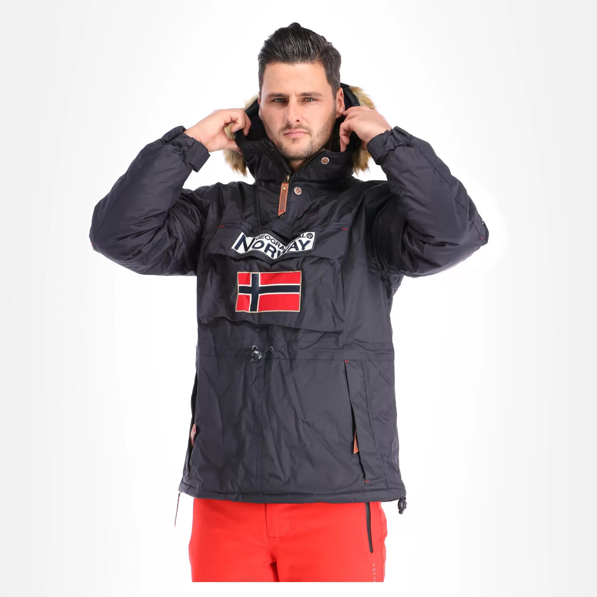Geographical Norway, Barman Men 068 Bs2 Winter Anorak Men Navy Blue 4 Geographical Norway, Barman Men 068 Bs2 Winter Anorak Men Navy Blue - Image 2