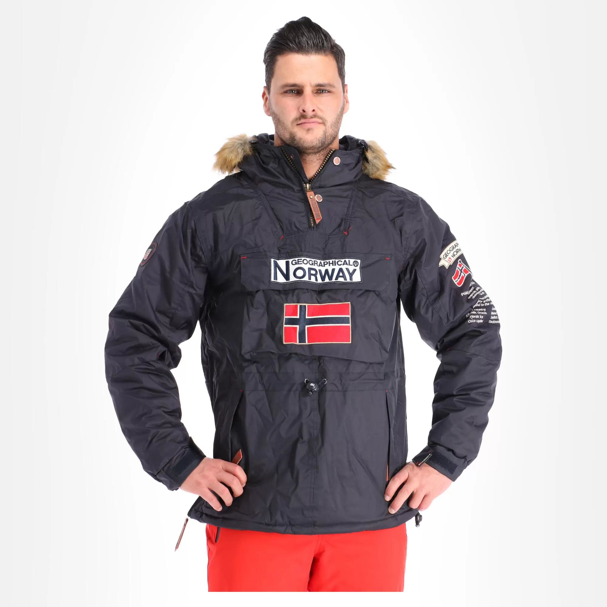 Geographical Norway, Barman Men 068 Bs2 Winter Anorak Men Navy Blue 6 Geographical Norway, Barman Men 068 Bs2 Winter Anorak Men Navy Blue - Image 4