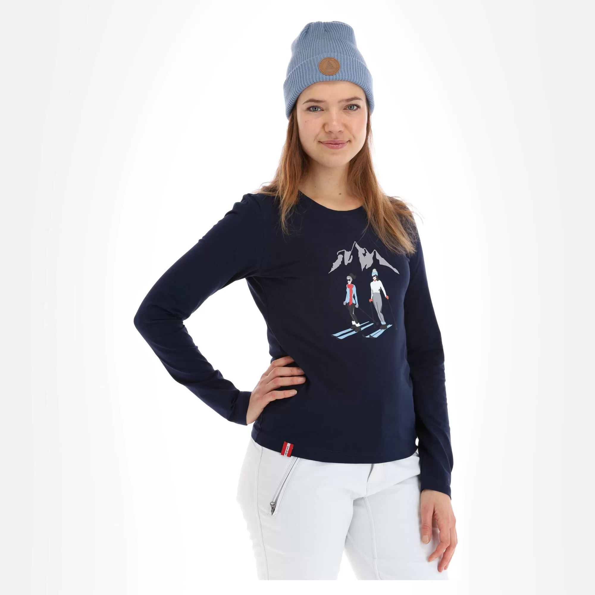 Almgwand, Schalberalm T-shirt Women Dark Blue 4 Almgwand, Schalberalm T-shirt Women Dark Blue - Image 2