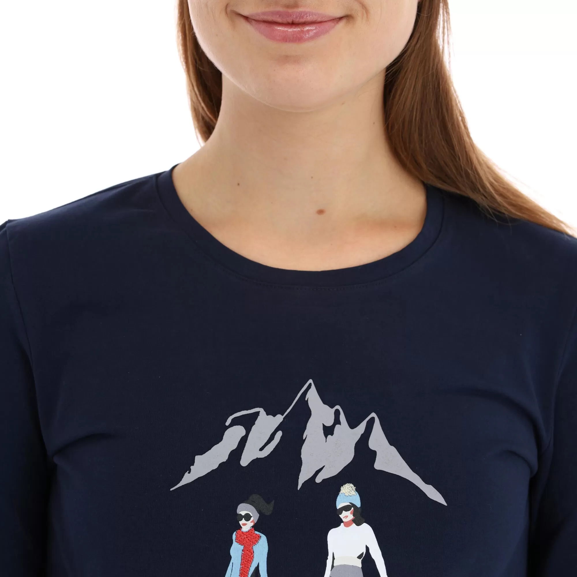 Almgwand, Schalberalm T-shirt Women Dark Blue 7 Almgwand, Schalberalm T-shirt Women Dark Blue - Image 5