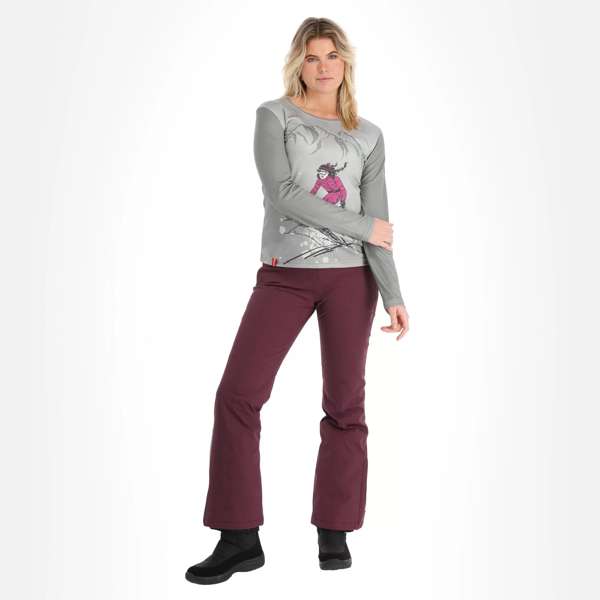 Almgwand, Schnaitstadlalm T-shirt Women Grey 3 Almgwand, Schnaitstadlalm T-shirt Women Grey