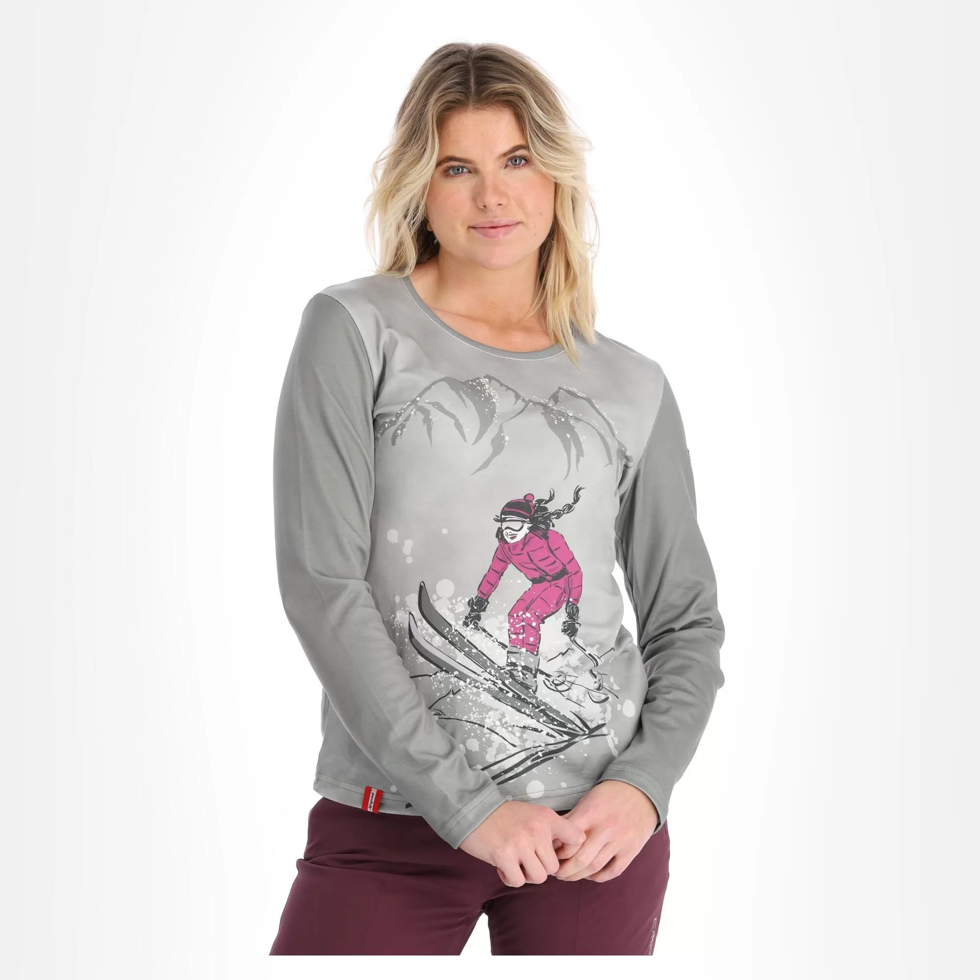 Almgwand, Schnaitstadlalm T-shirt Women Grey 6 Almgwand, Schnaitstadlalm T-shirt Women Grey - Image 4