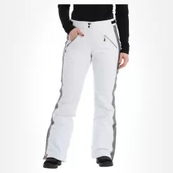 Almgwand, Schusselkopf Ski Pants Women Grey, White -Ski Online Store almgwand schusselkopf ba skibroek gevoerd dames grijs wit 22almgw102v3 BI 04