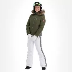 Almgwand, Stongerhohe Ski Jacket Women Olive Green, Grey