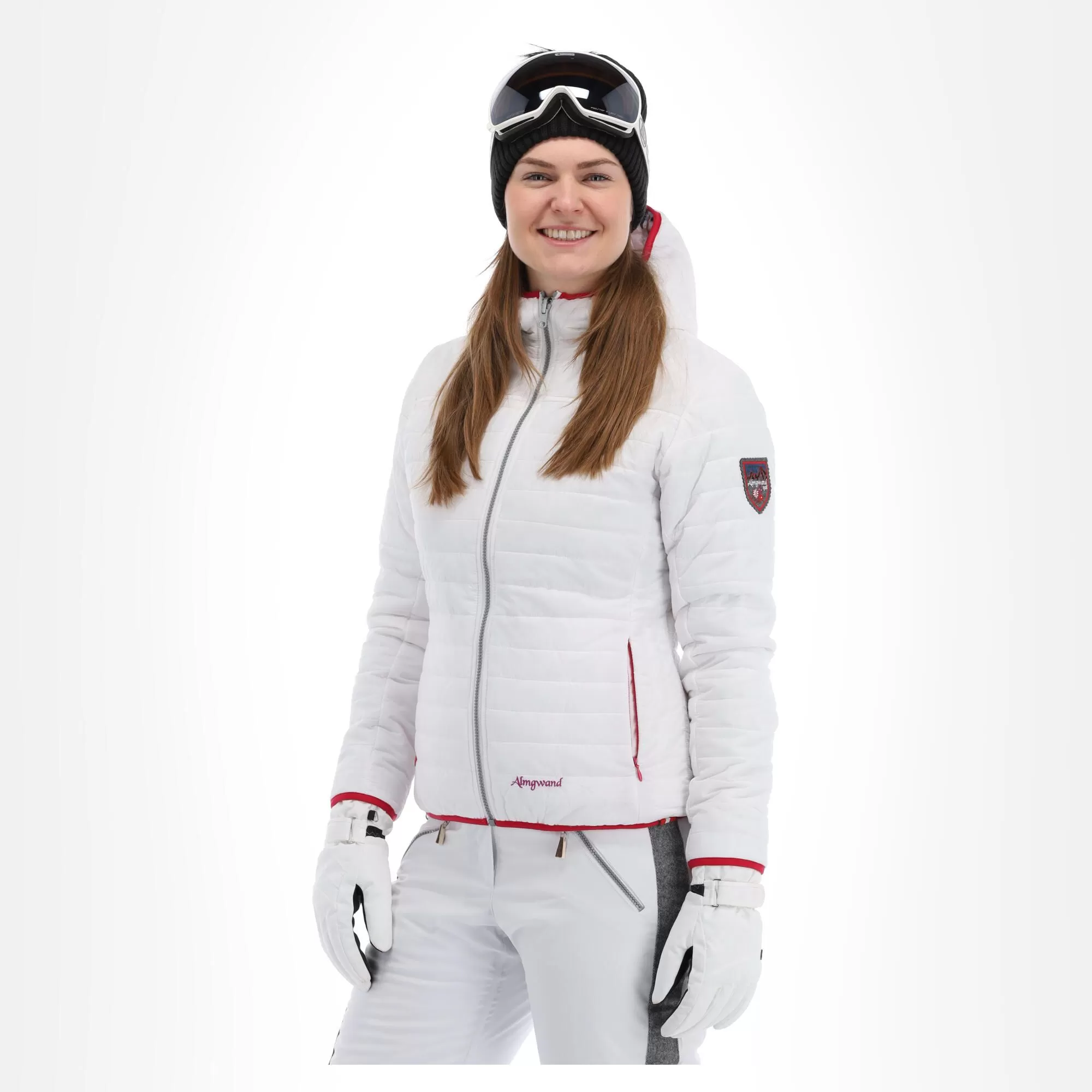 Almgwand, Weihnachtsegg Down Jacket Women Berry White 4 Almgwand, Weihnachtsegg Down Jacket Women Berry White - Image 2
