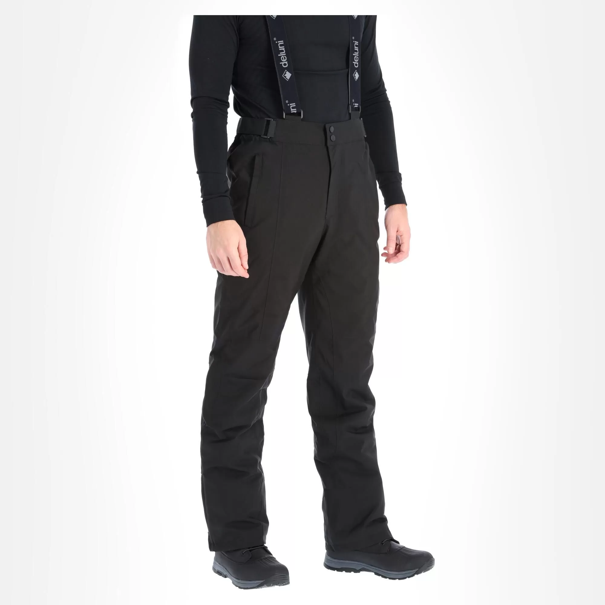 Deluni, Challenger Ski Pants Short Model Unisex Black 5 Deluni, Challenger Ski Pants Short Model Unisex Black - Image 3