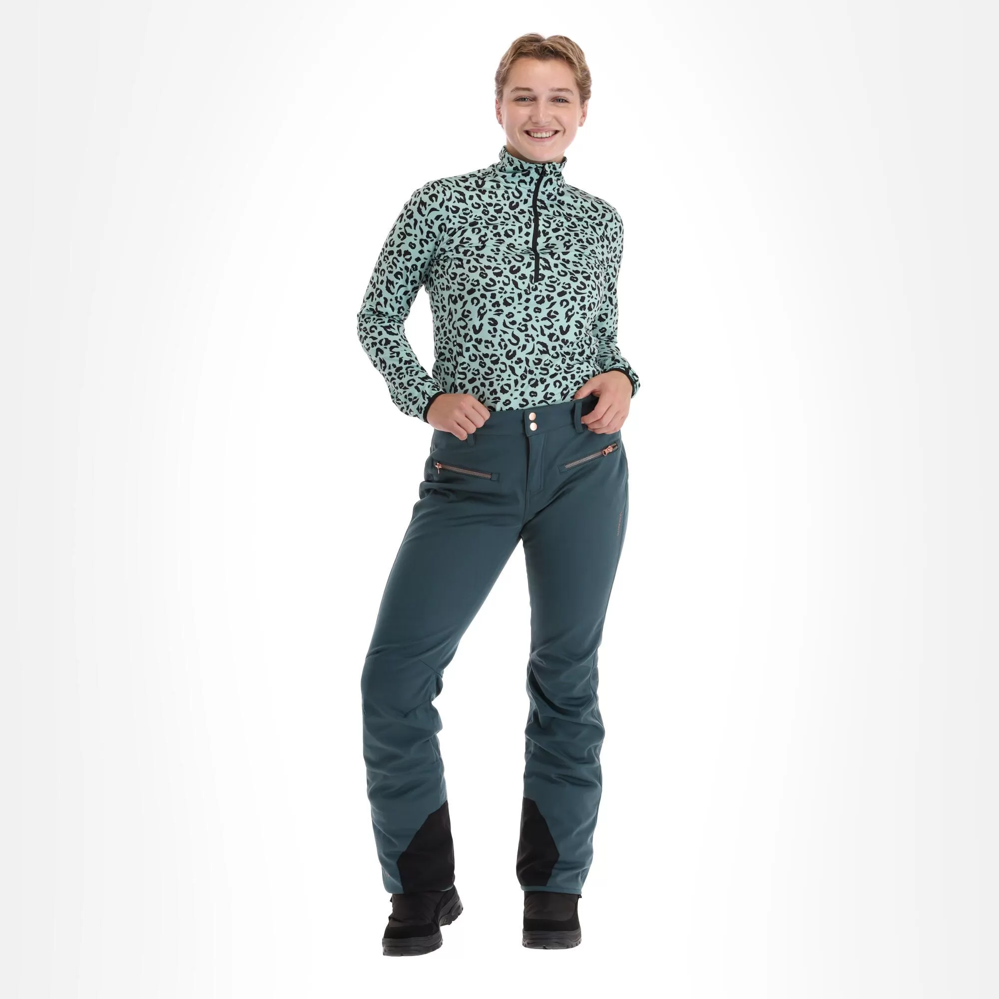 Brunotti, Coldlake-N Softshell Ski Pants Women Glass Green 3 Brunotti, Coldlake-N Softshell Ski Pants Women Glass Green