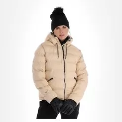 Brunotti, Mirai Ski Jacket Women Canvas Beige -Ski Online Store brunotti mirai aa jas gevoerd dames canvas beige 22bruno118v1 BI 02