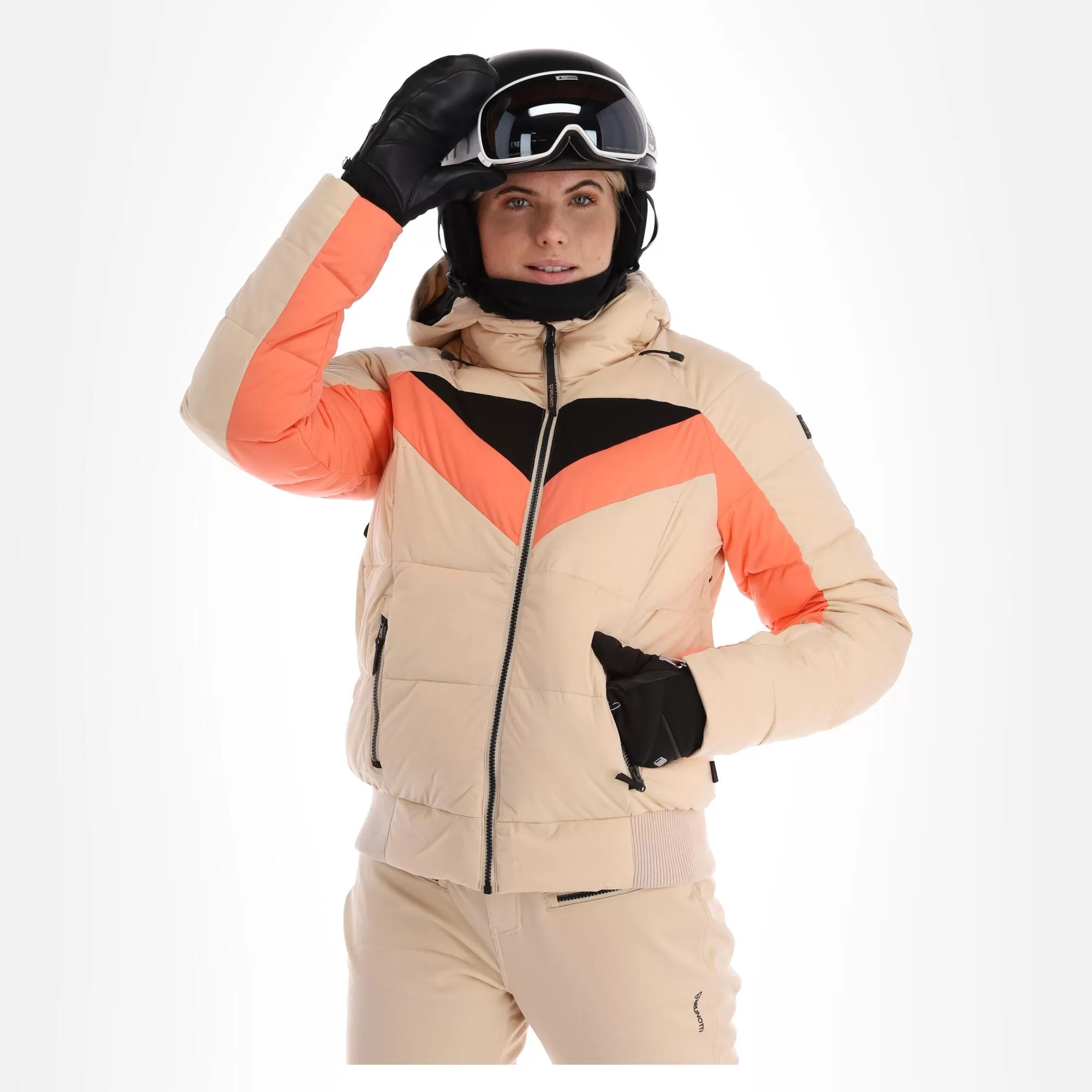 Brunotti, Snowbird Ski Jacket Women Canvas Beige 4 Brunotti, Snowbird Ski Jacket Women Canvas Beige - Image 2