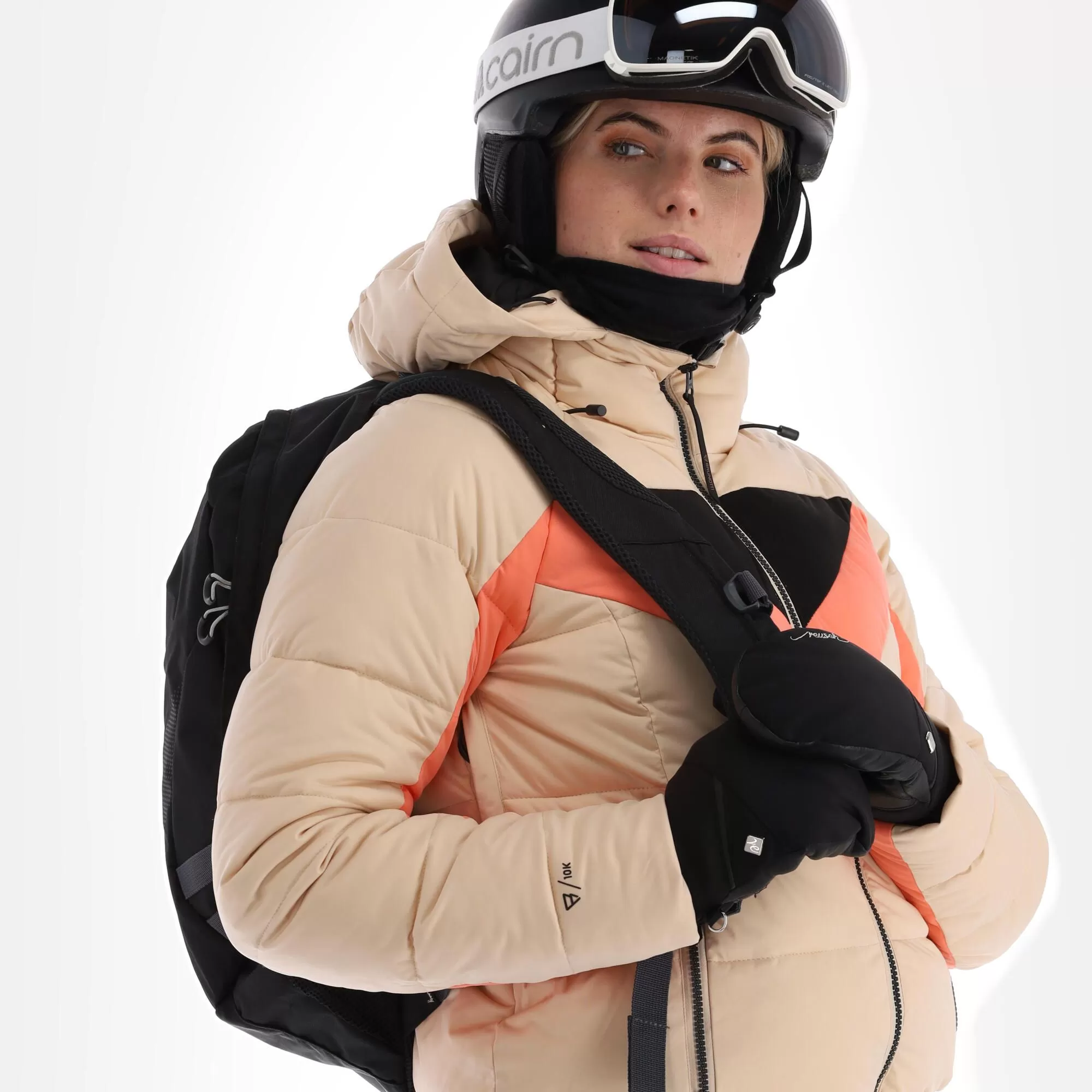 Brunotti, Snowbird Ski Jacket Women Canvas Beige 7 Brunotti, Snowbird Ski Jacket Women Canvas Beige - Image 5