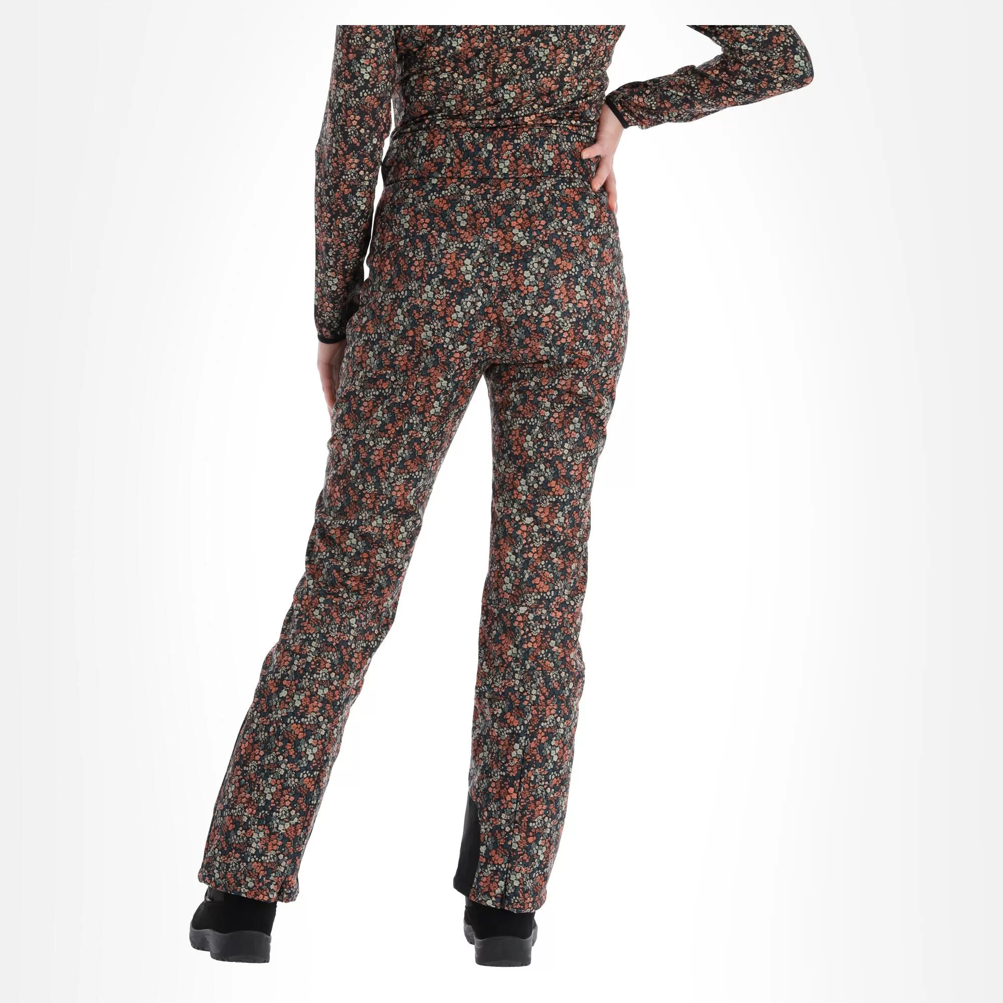 Brunotti, Sunpeak-Flower Softshell Ski Pants Women Hazel Brown 5 Brunotti, Sunpeak-Flower Softshell Ski Pants Women Hazel Brown - Image 3