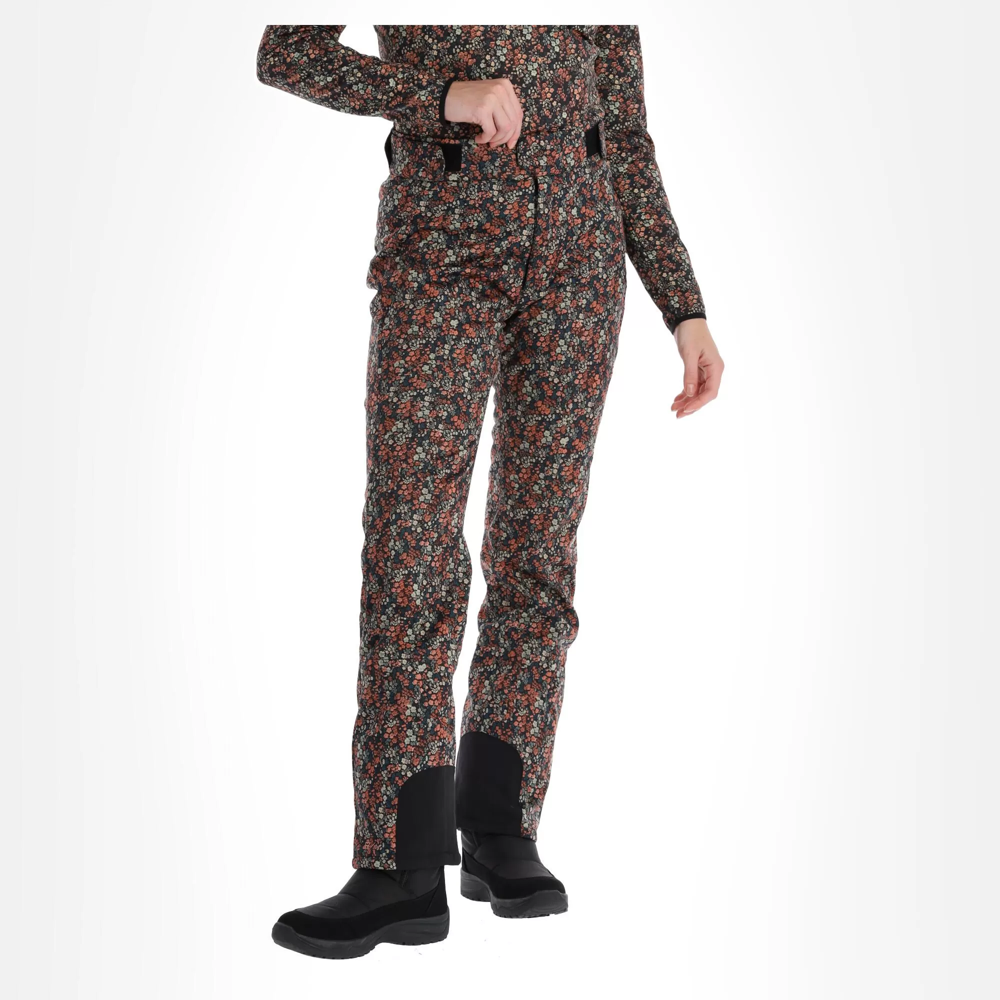 Brunotti, Sunpeak-Flower Softshell Ski Pants Women Hazel Brown 6 Brunotti, Sunpeak-Flower Softshell Ski Pants Women Hazel Brown - Image 4