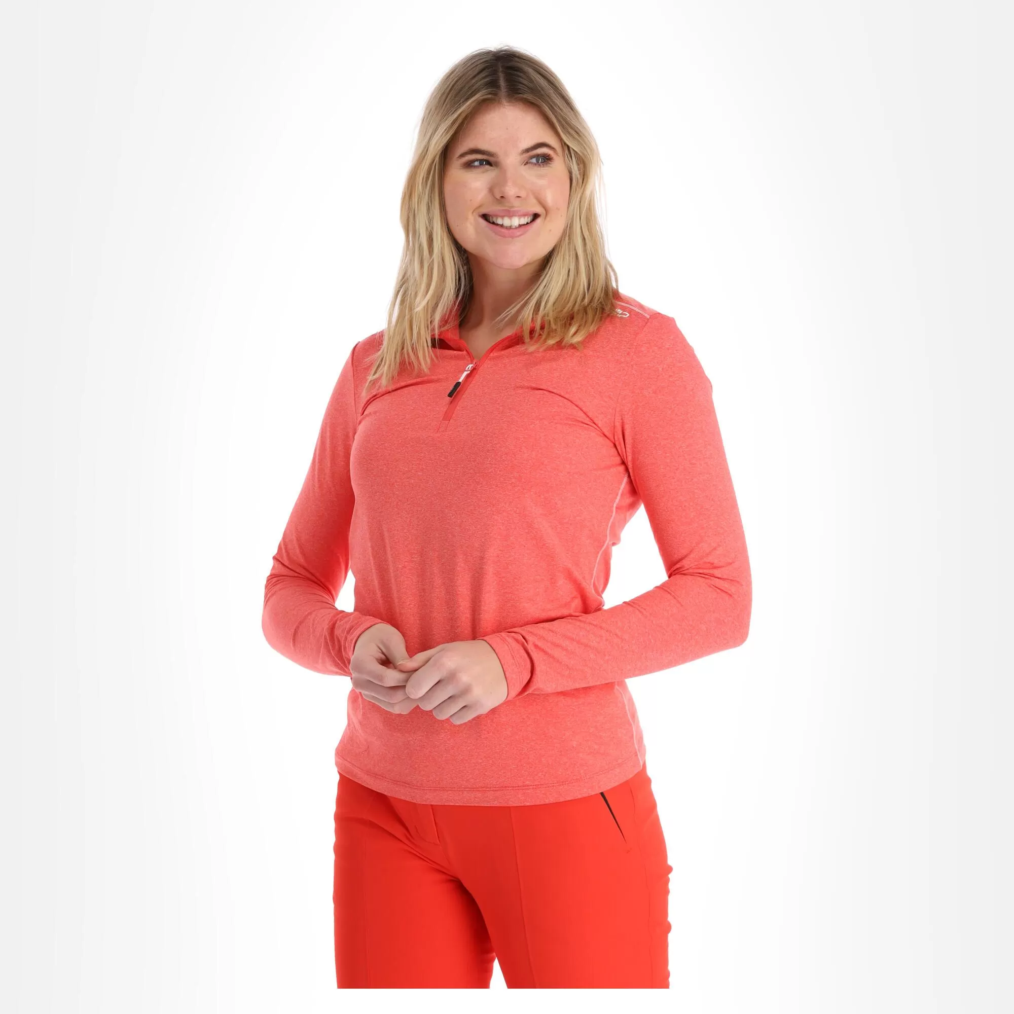CMP, 30L1076 Pullover Women Grenadine Melange Red 4 CMP, 30L1076 Pullover Women Grenadine Melange Red - Image 2