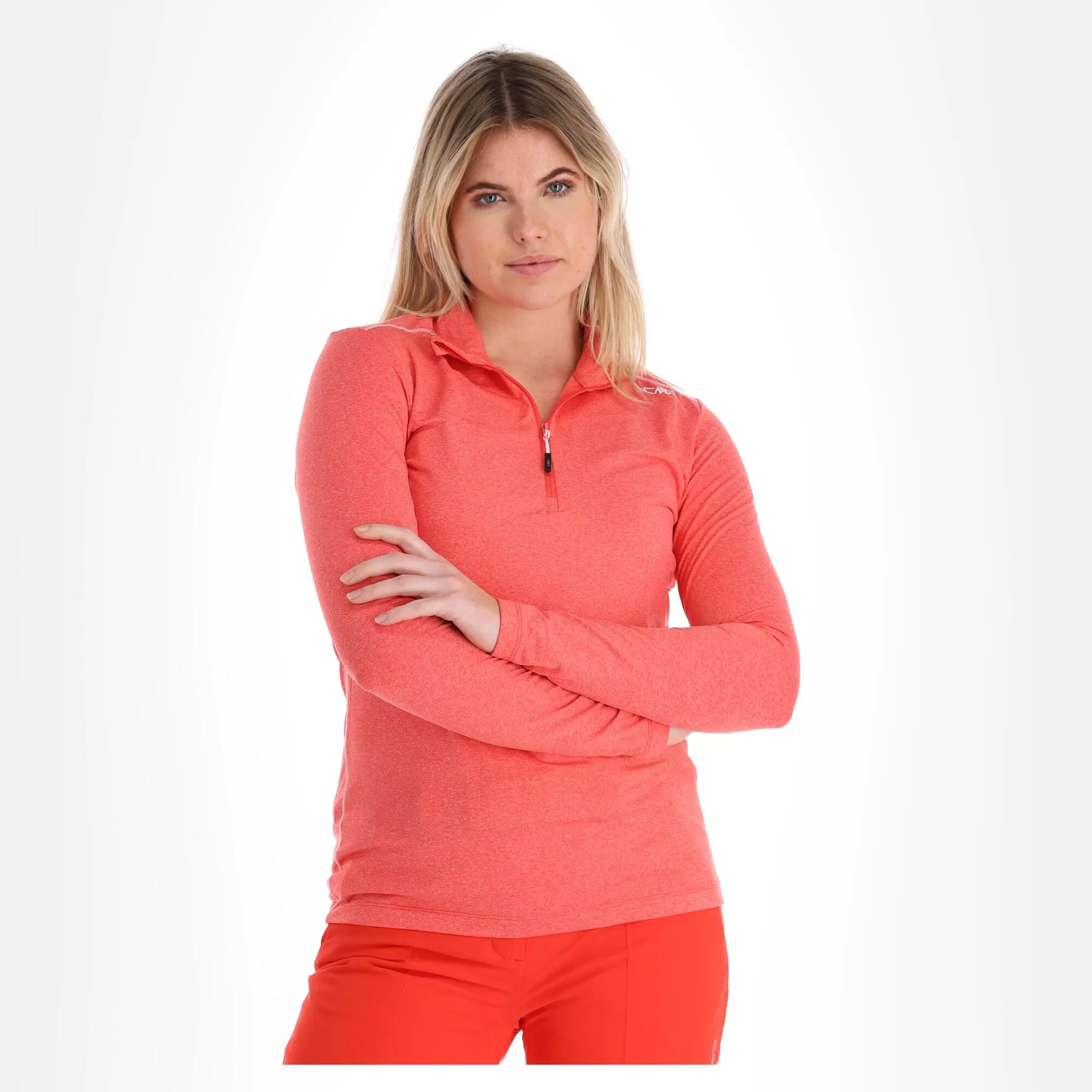 CMP, 30L1076 Pullover Women Grenadine Melange Red 6 CMP, 30L1076 Pullover Women Grenadine Melange Red - Image 4
