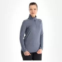 CMP, 30L1076 Pullover Women Melange Blue -Ski Online Store cmp 30l1076 ga ski pully dames melange blauw 22cmpxx101v4 BI 04