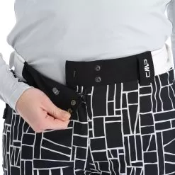 CMP, 31W0046 Ski Pants Women Black, White -Ski Online Store cmp 31w0046 ba skibroek gevoerd dames wit zwart 22cmpxx117v2 BI 05