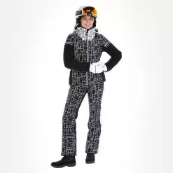 CMP, 31W0076 Ski Jacket Women Black, White