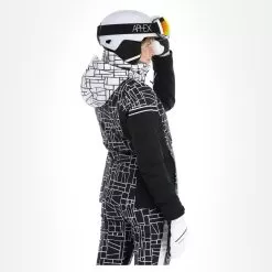 CMP, 31W0076 Ski Jacket Women Black, White -Ski Online Store cmp 31w0076 aa jas gevoerd dames wit zwart 22cmpxx119v2 BI 03