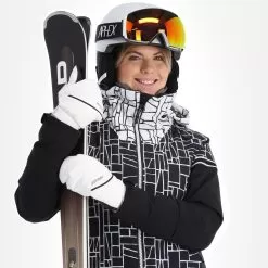 CMP, 31W0076 Ski Jacket Women Black, White -Ski Online Store cmp 31w0076 aa jas gevoerd dames wit zwart 22cmpxx119v2 BI 05