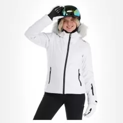 CMP, 31W0196F Ski Jacket Women White -Ski Online Store cmp 31w0196f aa jas gevoerd dames wit 22cmpxx124v3 BI 04