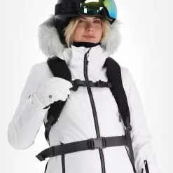 CMP, 31W0196F Ski Jacket Women White -Ski Online Store cmp 31w0196f aa jas gevoerd dames wit 22cmpxx124v3 BI 05