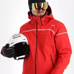 CMP, 31W0317 Ski Jacket Men Ferrari Red -Ski Online Store cmp 31w0317 aa jas gevoerd heren ferrari rood 22cmpxx129v5 BI 05