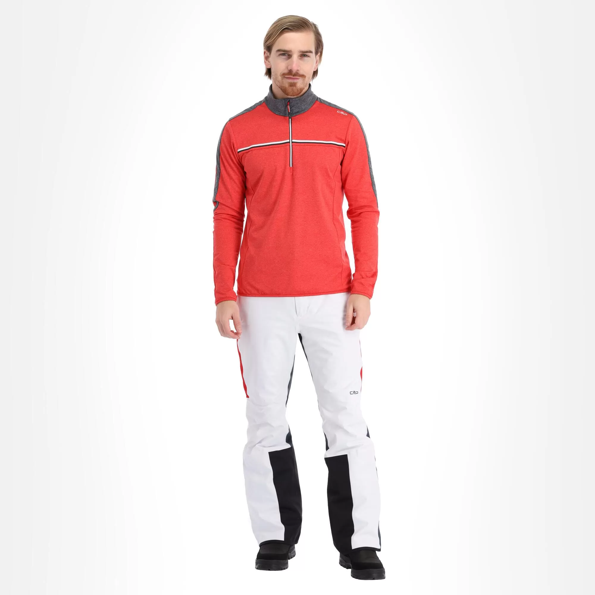 CMP, 32L0197 Pullover Men Ferrari Melange Red 3 CMP, 32L0197 Pullover Men Ferrari Melange Red