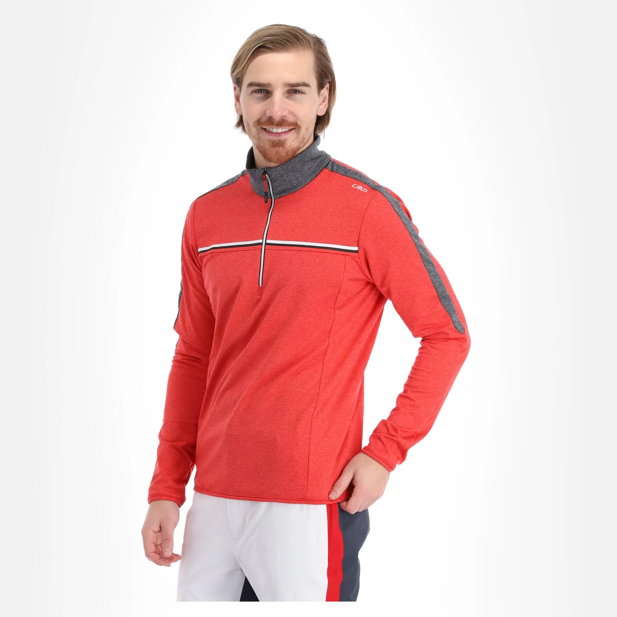 CMP, 32L0197 Pullover Men Ferrari Melange Red 6 CMP, 32L0197 Pullover Men Ferrari Melange Red - Image 4